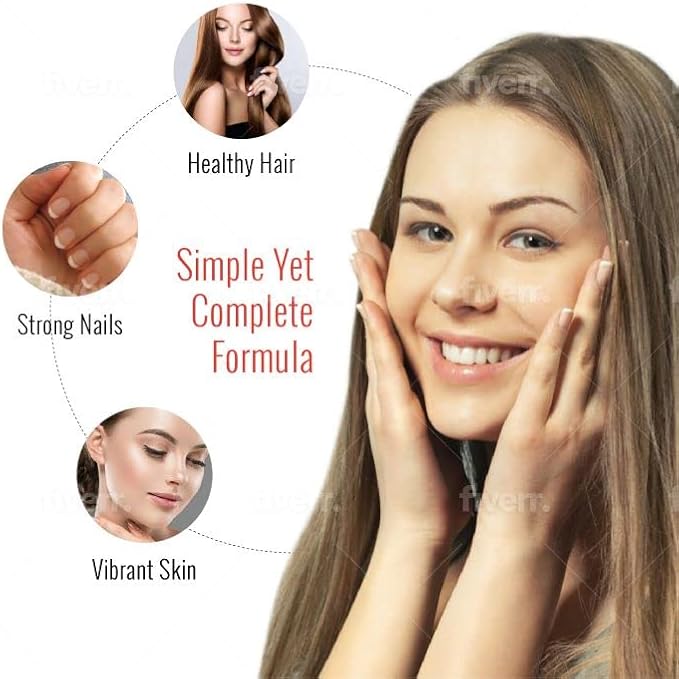 Complete Multivitamin for Men &amp Women - Hair Nails and Skin Vitamins for Women - Biotin Collagen Keratin &amp More - 270 Capsules (90-Day Supply)
