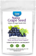 One Planet Nutrition Nano Grape Seed Powder 8 oz (227 Servings) - Nano Particle Size Vitis Vinifera Extract for High Absorption - Supports Skin &amp Cardiovascular Health - Non GMO Vegan Gluten Fre