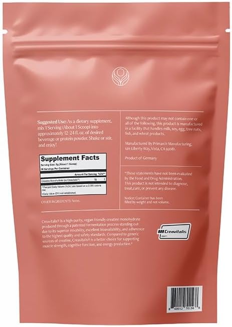 Be Well by Kelly Creatine with Creavitalis Dietary Supplement 1lb (450g) 90 Servings Build. Boost. Brain.