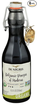 De Nigris Organic Costolata Balsamic Vinegar 8.5 oz (Pack of 6)