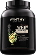 Avocado Flavored Whey Protein Powder 24g Protein per Serving Fast-Absorbing Concentrated whey Protein Low Sugar Gluten-Free Natural Flavor3.5lbs(56oz)