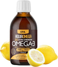 Triple Strength Omega 3 Fish Oil Supplements (2980mg) Wild Caught Fishoil High EPA &amp DHA Liquid Fish Oil Omega 3 with Vitamin D 2000mg EPA and 650mg DHA 7.60floz (225ml) Lemon Flavor