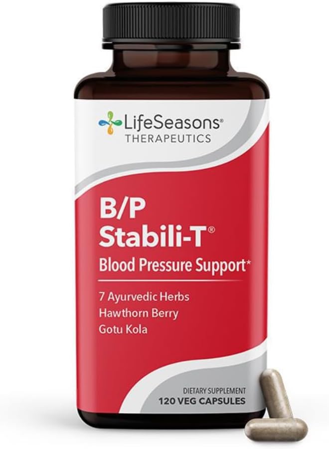 LifeSeasons Blood Nourish-R + B/P Stabili-T – Iron Deficiency &amp Blood Pressure Support Supplement Bundle – Supports Anemia Fatigue Paleness Dizziness Healthy Heart &amp Circulation- 60 &amp