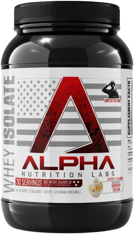 Whey Isolate Protein 2lbs Supplement Dietary Fitness Edible Amino Muscle Optimum (Banana Cream)