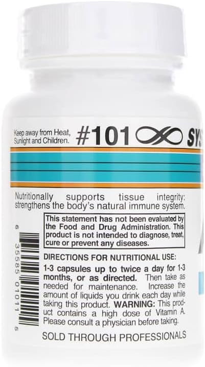 Systemic Formulas Bio Nutriment #101 Vitamin ACP 60 Capsules. Collagen Support Winter Support Immune Support.
