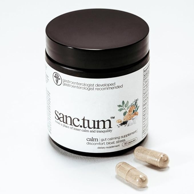 Sanctum™ Physician Formulated &amp Physician Recommended Gut Calming Supplement for Discomfort Bloating and Stress