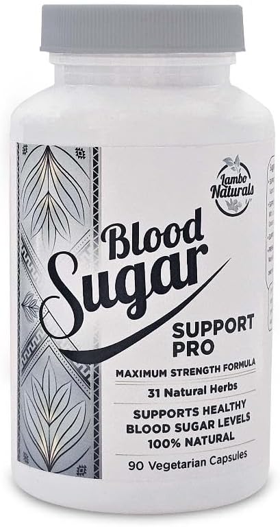 Blood Sugar Support Pro - All Natural Herbal Supplement - 31 Herbs Including Fenugreek Moringa Moringa Amla Ceylon Cinnamon Ashwagandha and a Powerful Proprietary Blend.