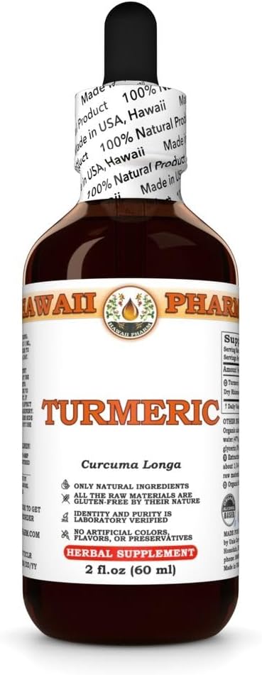 Turmeric (Curcuma Longa) Dry Rhizome Tincture All Natural Vegan Pure Liquid Extract - 2 fl.oz