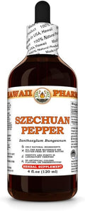 Szechuan Pepper (Zanthoxylum Bungeanum) Dry Berry Husk Tincture All Natural Vegan Pure Liquid Extract - 4 fl.oz