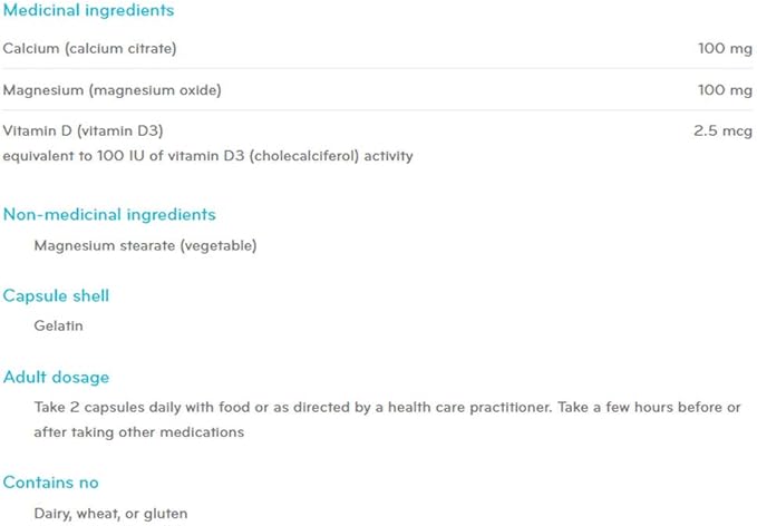 SISU Calcium &amp Magnesium 1:1 Capsules 200 CT