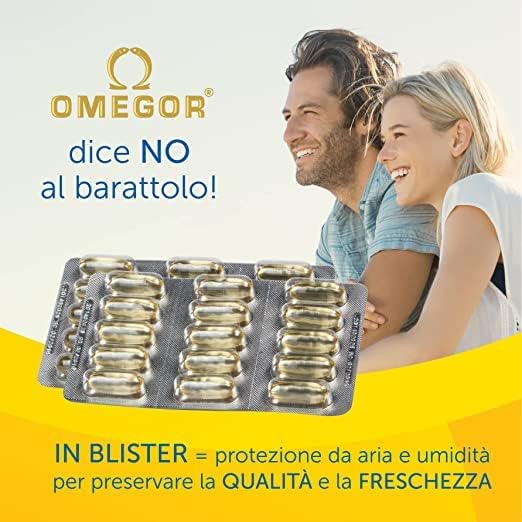 OMEGOR Omega 3 1000mg Fish Oil Capsules IFOS Certified Vitality 1000 DHA EPA Omega3 Supplement - No Fishy Aftertaste Non-GMO (90 Softgels)