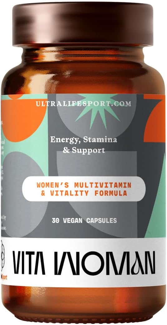 Ultra Life Sport - VITA Woman Premium Multivitamin for Women - 30 Capsule Daily Vitamins for Women with Vitamin E K2 MK-7 and B for Maximum Absorption - 100% Vegan Organic Non-GMO Gluten Free