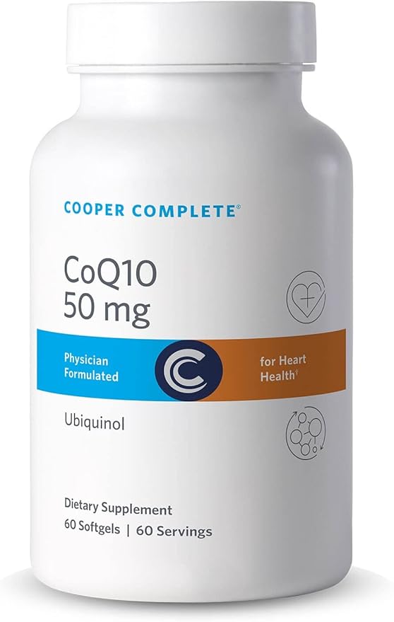 Cooper Complete - CoQ10 50 mg - CoEnzyme10 Ubiquinol Supplement - 60 Softgels Pack of 1