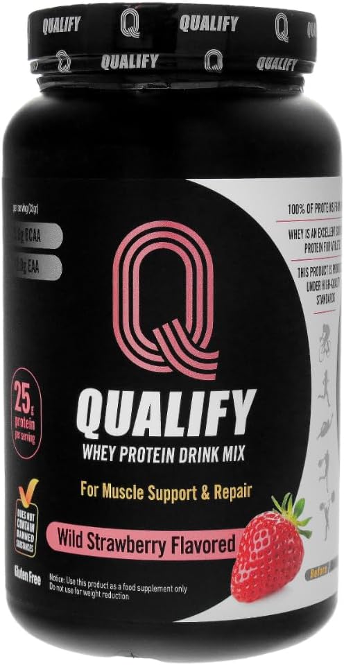 French Vanilla + Wild Strawberry Whey Protein Powder Bundle - Gluten-Free 25g Protein 5.5g BCAA 2.7g Leucine 1.4g Isoleucine 1.4g Valine
