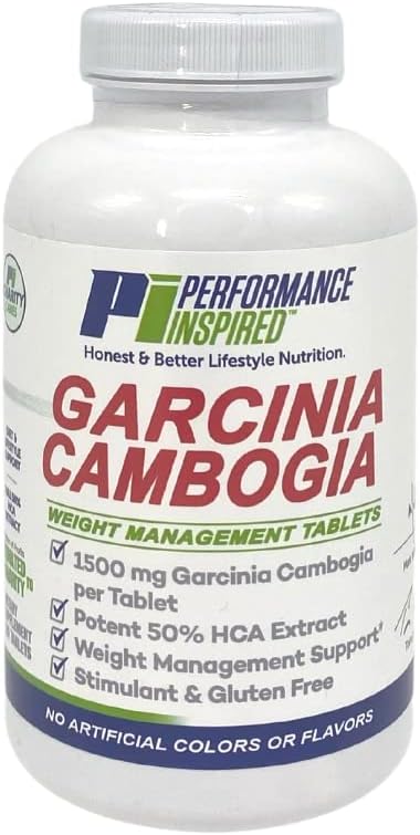 Performance Inspired 1500mg Garcinia Cambogia – Stimulant Free – 120 Count