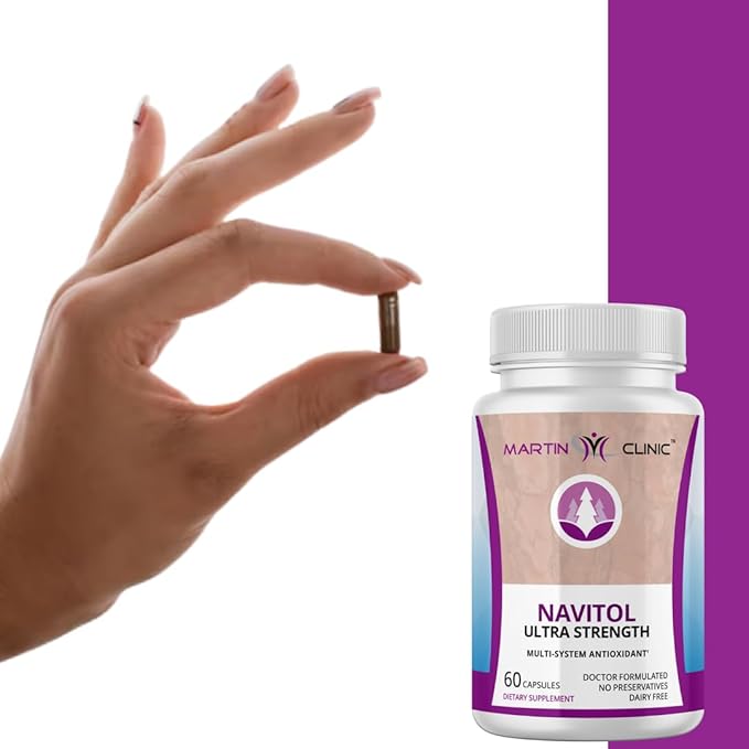 Navitol French Maritime Pine Bark — Daily Energy Focus &amp Cognitive Support — Natural Antioxidant for Mental Clarity Motivation &amp Everyday Wellness — 60 Capsules