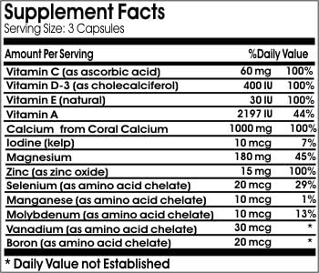 Coral Calcium 1000mg Full Spectrum ~ 200 Capsules - No Additives ~ Naturetition Supplements