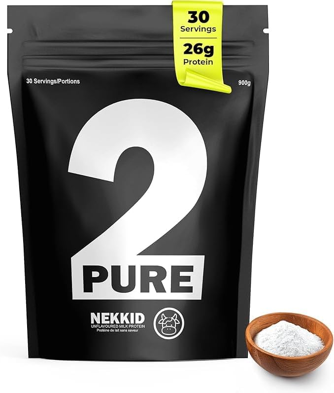 2-Pure Protein Powder - Only 2 Ingredients | Keto Unsweetened Low Carb Gluten Free Non-GMO | 26G Milk Protein Isolate Powder - 30 Servings (2 Pound Unflavored)