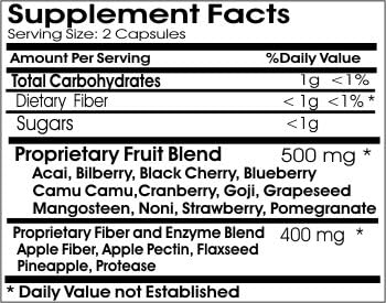 Berry Antioxidants ~ 200 Capsules - No Additives ~ Naturetition Supplements