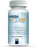 MegaBiotics50-40 Billion with 10 Probiotic Strains Dairy Soy and Gluten Free Strain Verified 60 Capsules