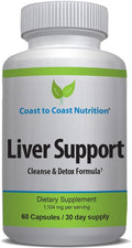 Liver Support Formula - 22 Herbs Support Supplement: Milk Thistle Extract Beet Root Artichoke Dandelion Chickory. 60 Capsules 30 Day Supply