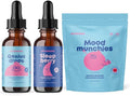 JoySpring SleepBerry Melatonin with Elderberry Saffron Supplement and Genius Drops for Kids