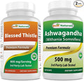 Best Naturals Blessed Thistle Breastfeeding 800mg &amp Ashwagandha Extract 500 Mg