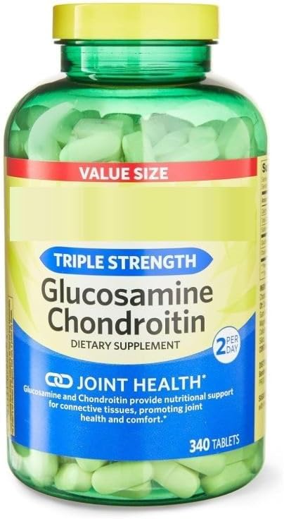 SEDLAV Triple Strength Glucosamine Chondroitin Tablets – Joint Support Supplement with MSM &amp Turmeric 340 Count Value Size