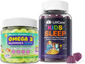 Kids Omega-3 Gummies 1 Pack Kids Sleep Gummies - Magnesium Glycinate 2pack