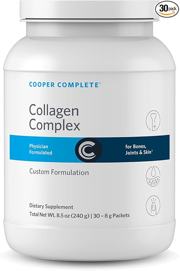 Cooper Complete Collagen Peptides Complex – 30 Individual 8g Packets – Hydrolyzed Collagen Powder for Joint Bone &amp Skin Support†
