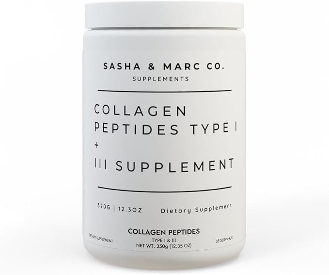 Collagen Peptides Type I &amp III Supplement 350G / 12.3 oz Corn Free Lactose Free FDA Registered