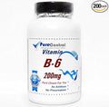 B-6 Vitamin 200mg // 200 Capsules // Pure // by PureControl Supplements