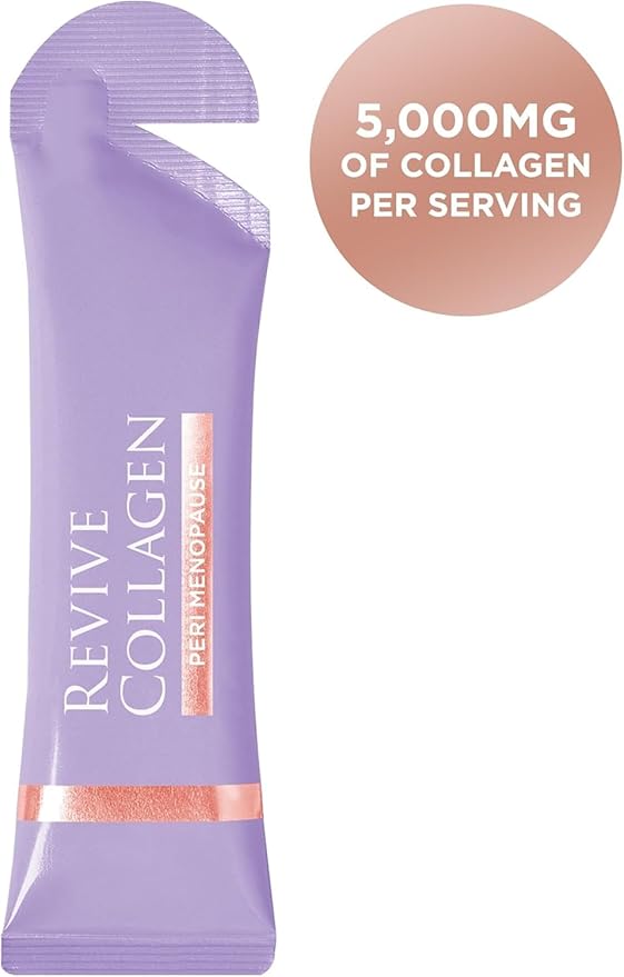 Revive Collagen Perimenopause — Hydrolyzed Marine Collagen Drink for Women 5000MG Inositol Selenium Vitamin B6-B12 C &amp D Supports Skin Wellness &amp Daily Energy Passionfruit Flavour — 28