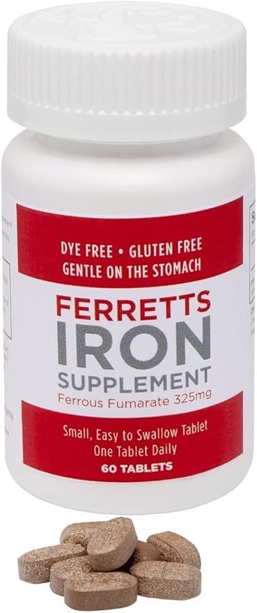 Iron Tablets 325mg Ferrous Fumarate 4 Pack (240 Total)