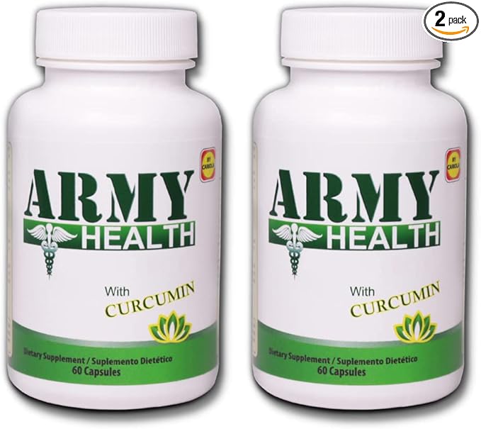 100% Natural Turmeric Curcumin 60 Capsules - Ginger Boswellia Serrata - Pain Support Discomfort - Neck Pain and BackAche - Joint and Muscle Support Pack of 2-120 Caps