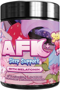 Gamer Supps AFK+® (with Melatonin): Bananaberry Bedtime by Silvervale - 40 Servings - Keto Friendly Magnesium-Focused Sleep Support Supplement Apigenin Sugar Free
