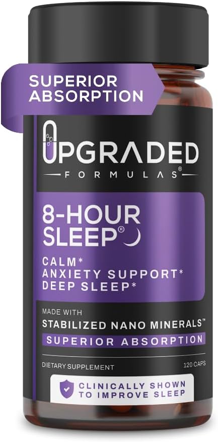 Upgraded Formulas 8-Hour Sleep: Clinically Shown To Improve Sleep 120 Capsules