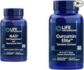 Life Extension NAD+ Cell Regenerator and Resveratrol Elite NIAGEN nicotinamide riboside &amp Curcumin Elite Turmeric Extract promotes a healthy inflammatory response