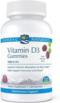 Nordic Naturals Pro Vitamin D3 Gummies Wild Berry - 120 Gummies - 1000 IU Vitamin D3 - Great Taste - Healthy Bones Mood &amp Immune System Function - Non-GMO - 120 Servings