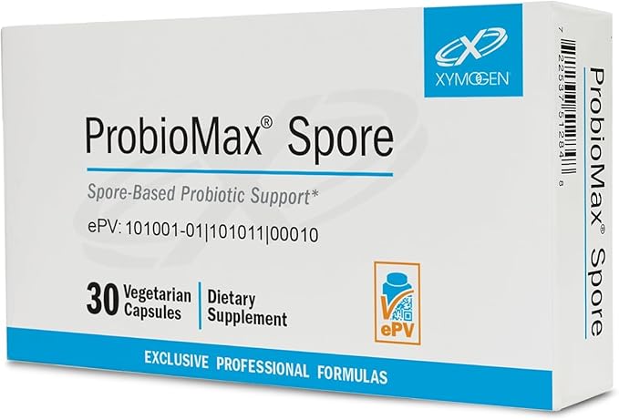 Xymogen ProbioMax Spore Probiotics for Women &amp Men - Spore Based Probiotic Support - Nourish Your Gut Microbiome &amp Digestive Health Promote Bowel Regularity - Vegetarian &amp Shelf-Stable (3