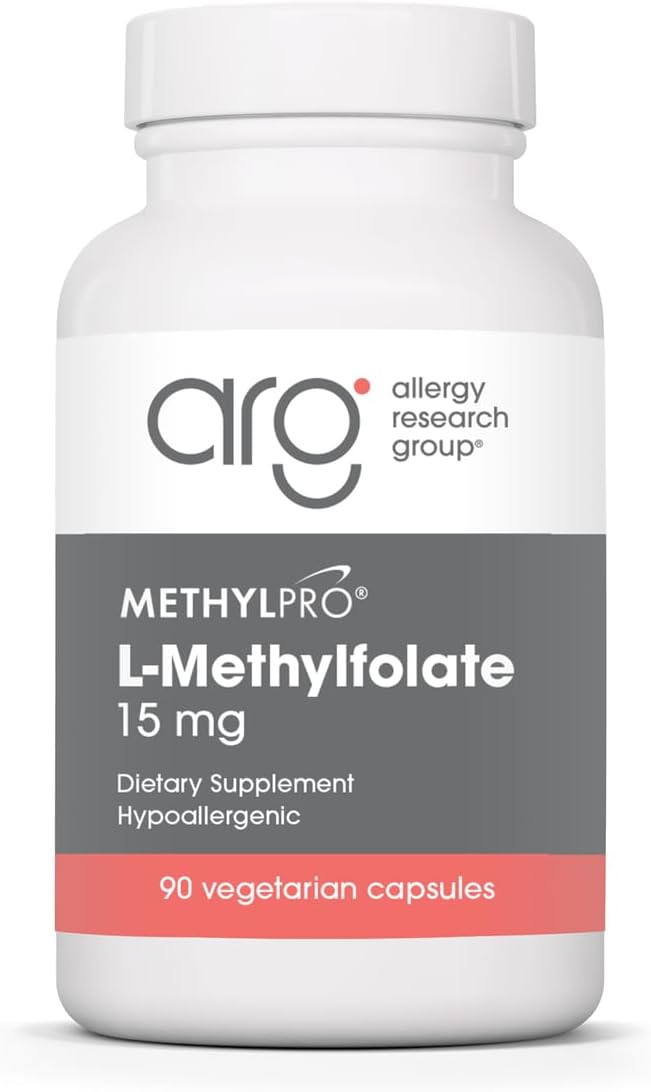 MethylPro L-Methylfolate 15 mg - Bioavailable Folate Supplement for Brain Health &amp Neurotransmitter Support - Vegetarian &amp Hypoallergenic - 90 Servings - 90 Count