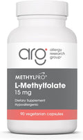 MethylPro L-Methylfolate 15 mg - Bioavailable Folate Supplement for Brain Health &amp Neurotransmitter Support - Vegetarian &amp Hypoallergenic - 90 Servings - 90 Count