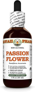 Hawaii Pharm Passion Flower Alcohol-Free Extract Glycerite for Calm and Sleep Support Soothes Digestive Discomfort Promotes Relaxation Encourages Emotional Balance - 2 fl.oz