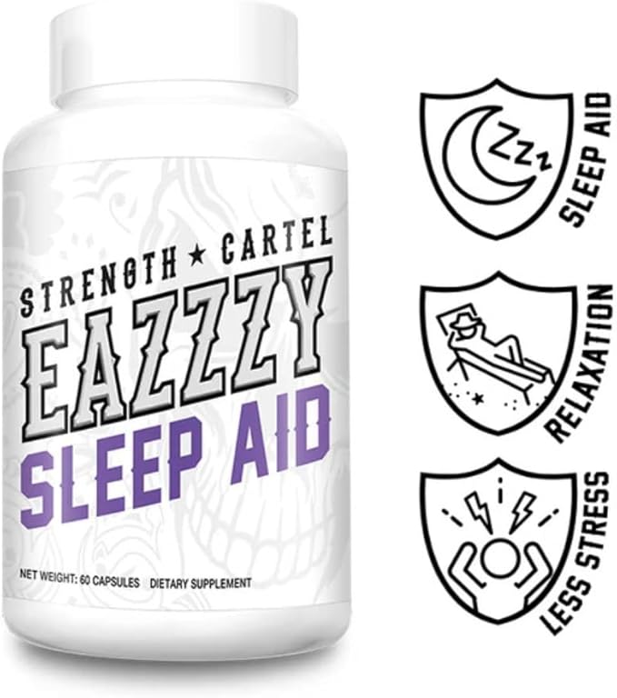STRENGTH CARTEL EazzzY Nighttime Capsules – Dietary Supplement – 60 Count
