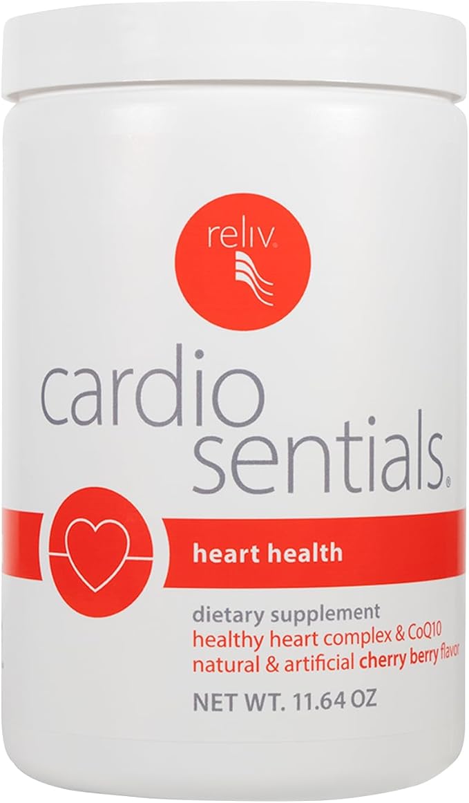 RELIV CardioSentials - Cherry Berry Flavor with Phytosterols Berry &amp Plant Extracts for a Healthy Lifestyle 11.64 oz