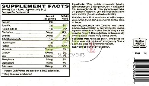 Zen Supplements - Organic Grass Fed Whey Protein 19g Per Serving Keto Friendly - Unflavored 12 Oz-Powder