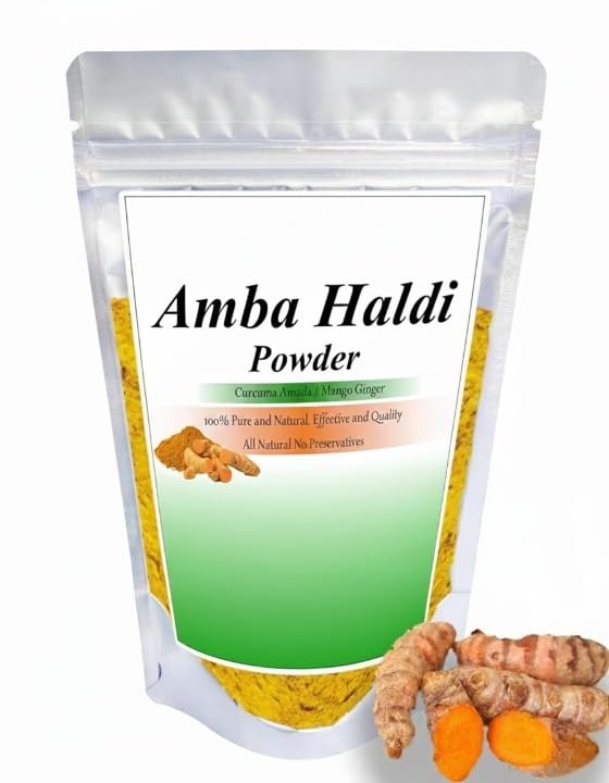 Pure &amp Natural Amba Haldi Powder Turmeric Mango GingerNatural &amp Pure Organic Amba Haldi Powder -200 gm