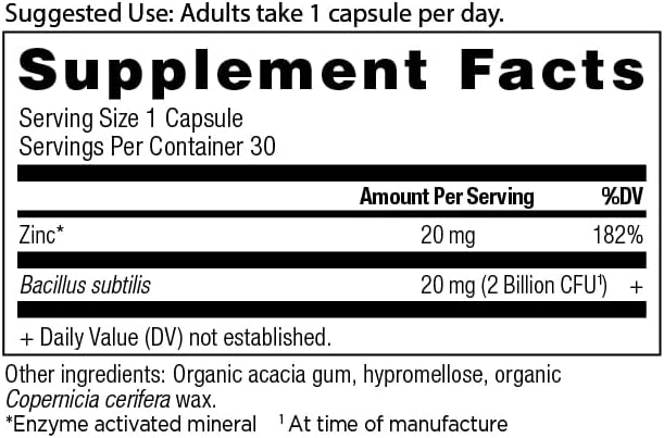 Ancient Nutrition Zinc Capsules 30 Count + Multi Collagen Protein Powder Unflavored 40 Servings