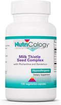Nutricology Phyllantus Complex Supplement - Liver Health Support Milk Thistle Dandelion Detox Cleanse Vegetarian Capsules - 120 Count