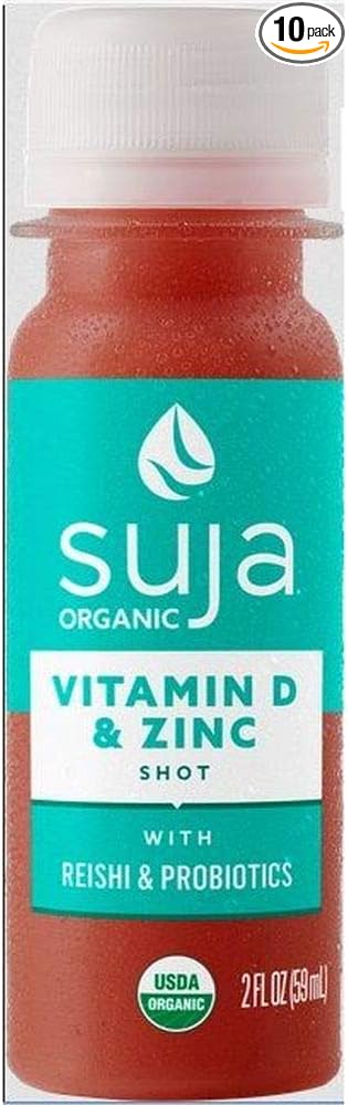 Suja Organic Vitamin D and Zinc Functional Shot 2 Fluid Ounce - 10 per case.
